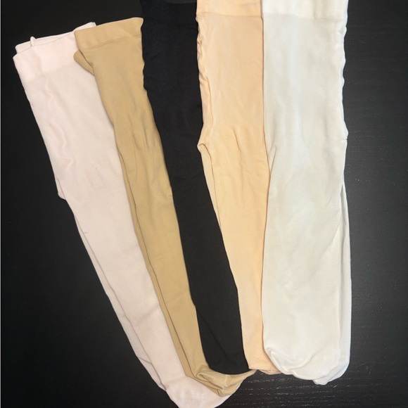 Other - 0-9m Baby Girl Multi-Pack Tights/Nylons - Black, Tan, Cream, Pink, White